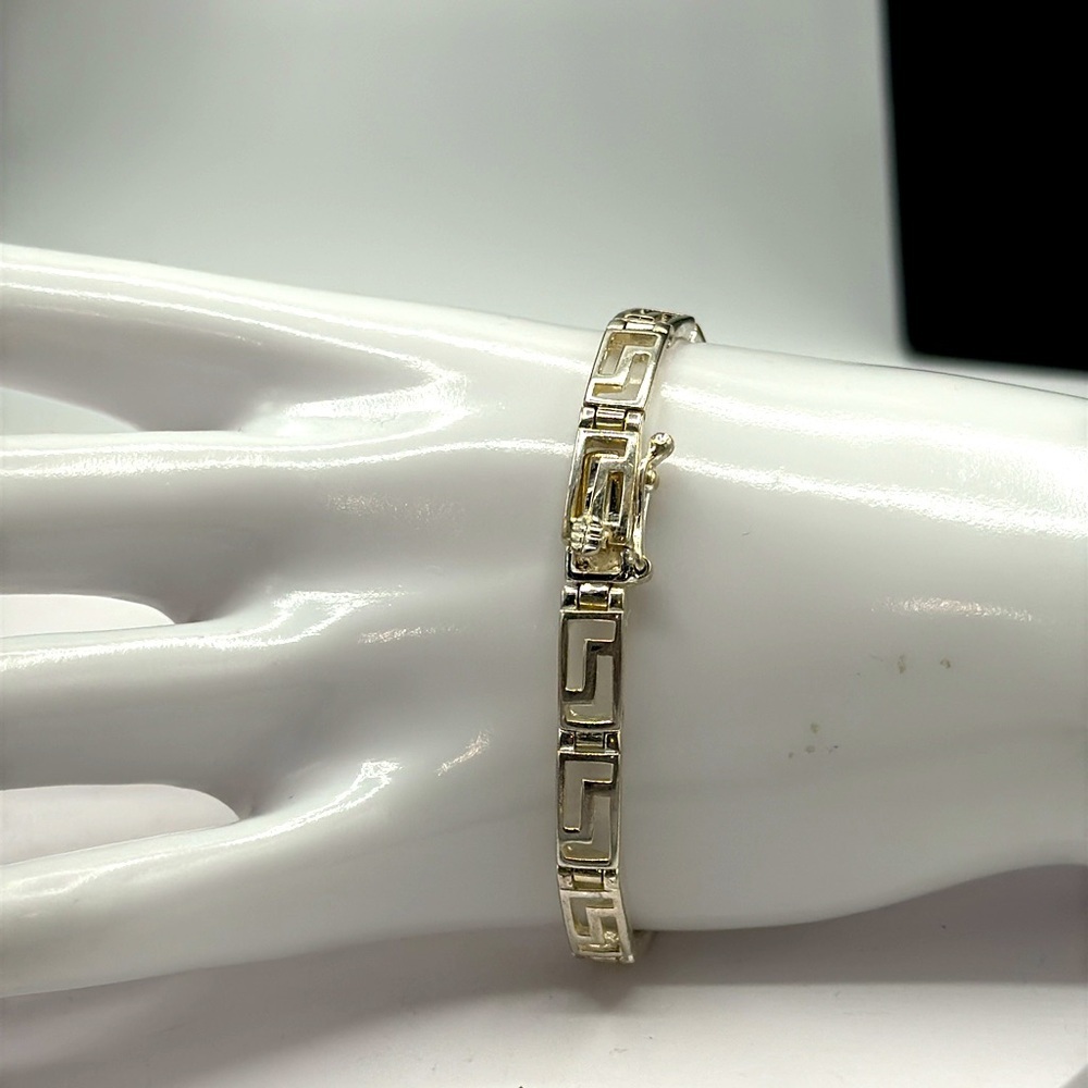 FAS 925 Greek Key bracelet size 6.5​